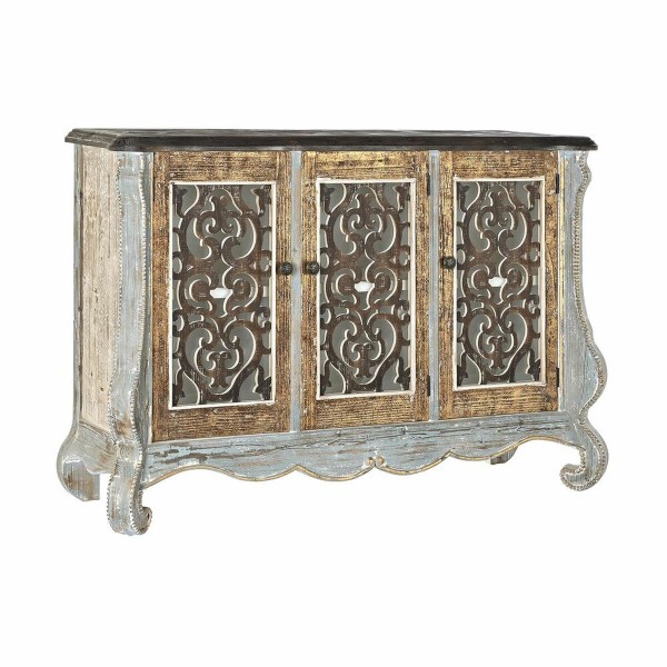 Σκευοθήκη DKD Home Decor Έλατο MDF Λευκό Σκούρο καφέ (137 x 46 x 92 cm)