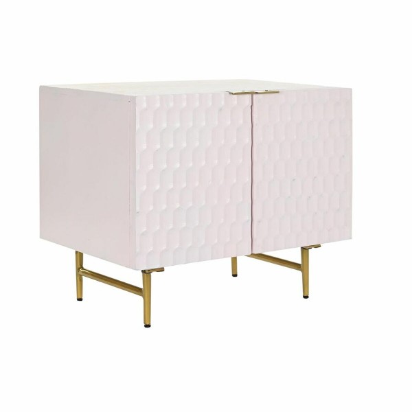 Σκευοθήκη DKD Home Decor Ροζ Χρυσό Μέταλλο Ξύλο από Μάνγκο (63 x 43 x 52 cm)