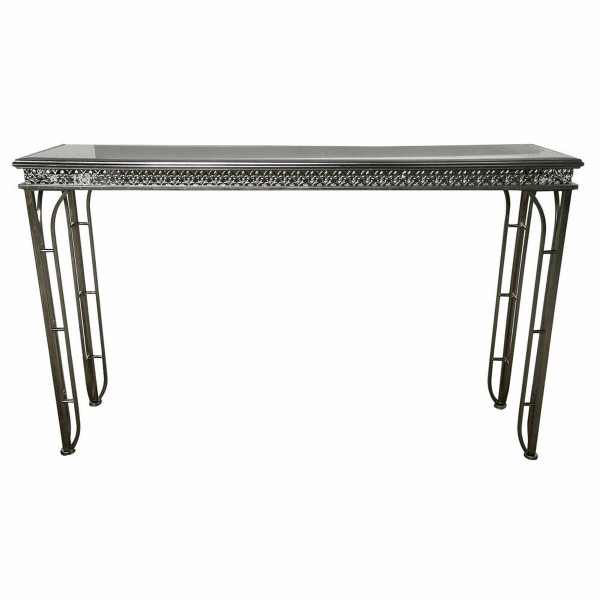 Βοηθητικό Τραπέζι DKD Home Decor Καθρέφτης Μέταλλο Ασημί (120 x 30 x 73 cm)