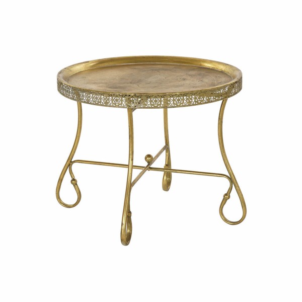 Βοηθητικό Τραπέζι DKD Home Decor Μέταλλο Χάλκινο Ανοιχτό (60 x 60 x 44 cm)