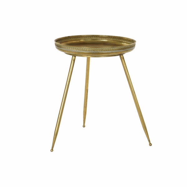 Βοηθητικό Τραπέζι DKD Home Decor Μέταλλο Χάλκινο Ανοιχτό (43 x 43 x 57 cm)