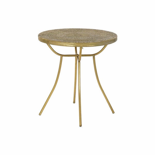 Βοηθητικό Τραπέζι DKD Home Decor Μέταλλο Χάλκινο Ανοιχτό (49 x 49 x 52 cm)