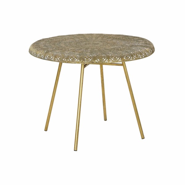 Βοηθητικό Τραπέζι DKD Home Decor Μέταλλο Χάλκινο Ανοιχτό (65 x 65 x 59 cm)