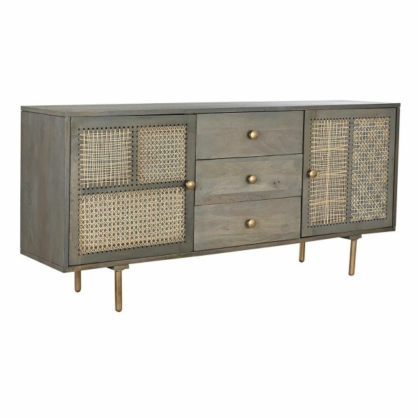 Σκευοθήκη DKD Home Decor Φυσικό Γκρι MDF Ξύλο από Μάνγκο (160 x 40 x 75 cm)