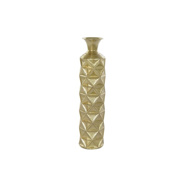 Βάζο DKD Home Decor Χρυσό Μέταλλο Σίδερο Άραβας (15 x 15 x 64 cm)