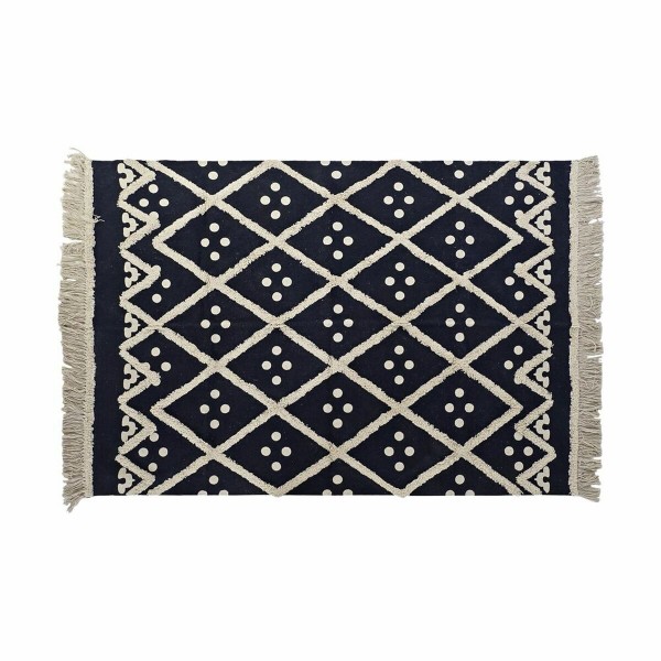 Χαλί DKD Home Decor Μπεζ Ναυτικό Μπλε (120 x 180 x 0,7 cm)
