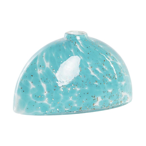 Βάζο DKD Home Decor Κρυστάλλινο Μπλε Μεσογείακός (20 x 9,5 x 12 cm)