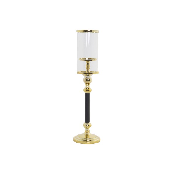 Πολύφωτο DKD Home Decor Κρυστάλλινο Μαύρο Χρυσό Μέταλλο Δίχρωμα (13 x 13 x 53 cm)
