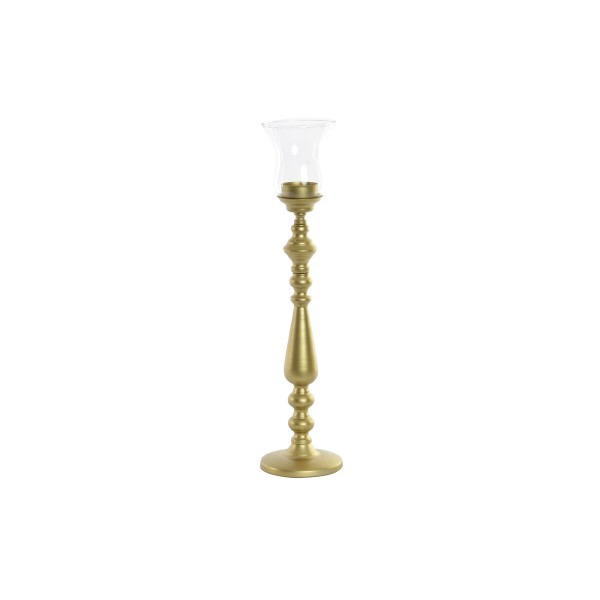 Πολύφωτο DKD Home Decor Κρυστάλλινο Χρυσό Μέταλλο (10 x 10 x 41 cm)