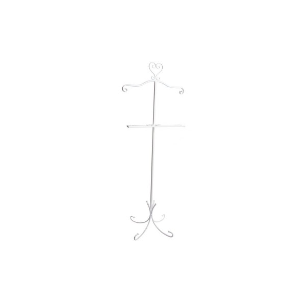 Καλόγερος για Κουστούμι DKD Home Decor Μέταλλο Λευκό (40 x 30 x 120 cm)