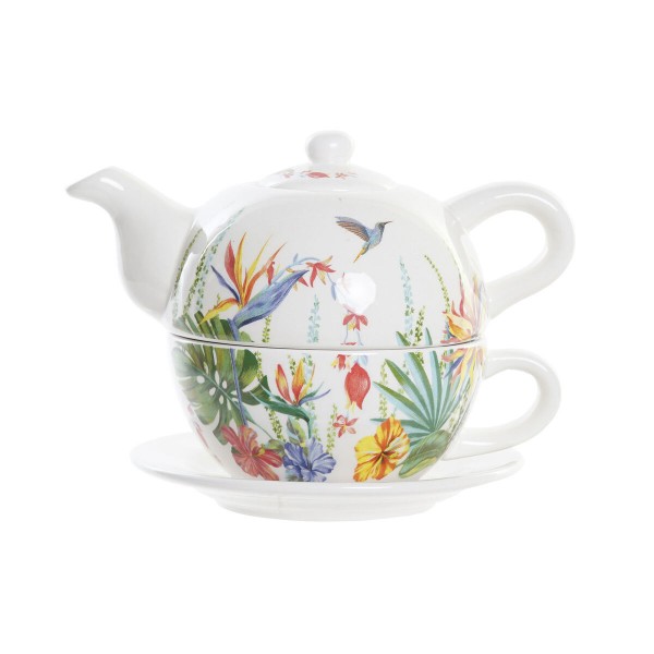 Τσαγιέρα DKD Home Decor Πολύχρωμο Dolomite (750 ml)