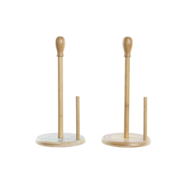 Βάση Χαρτιού Κουζίνας DKD Home Decor Φυσικό Boho Διακοσμητική κανάτα (18 x 2 x 35 cm) (x2)