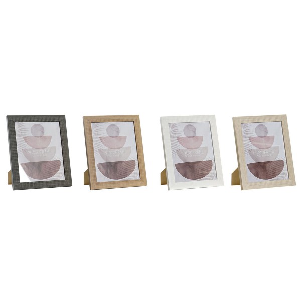 Κορνίζα DKD Home Decor Κρυστάλλινο Φυσικό Καφέ Σκούρο γκρίζο Ελεφαντόδοντο PS (25 x 1,5 x 30 cm) (4 Μονάδες)