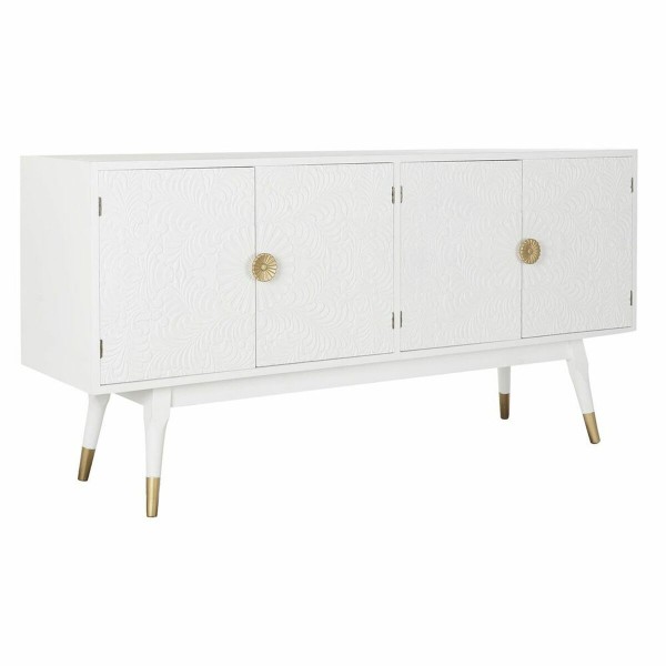 Σκευοθήκη DKD Home Decor Λευκό Έλατο Χρυσό (160 x 42 x 80 cm)