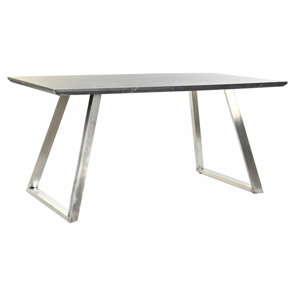 Τραπεζαρία DKD Home Decor Μαύρο Χάλυβας Ξύλο MDF (160 x 90 x 76 cm)