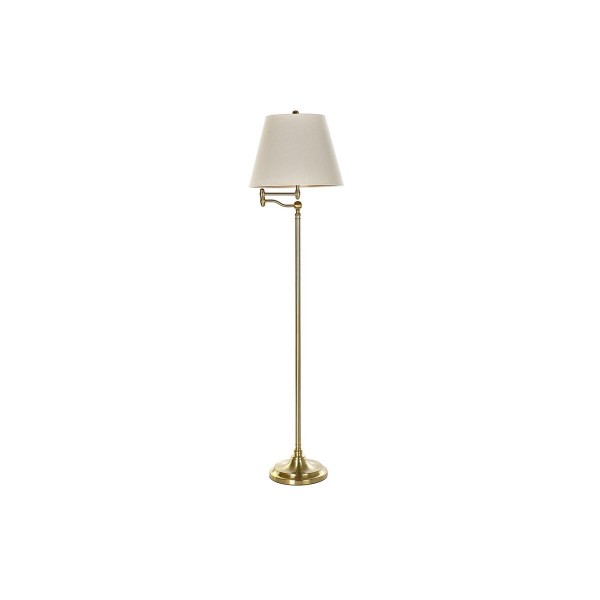 Φωτιστικό Δαπέδου DKD Home Decor Μπεζ Χρυσό Μέταλλο πολυεστέρας (41 x 41 x 160 cm)