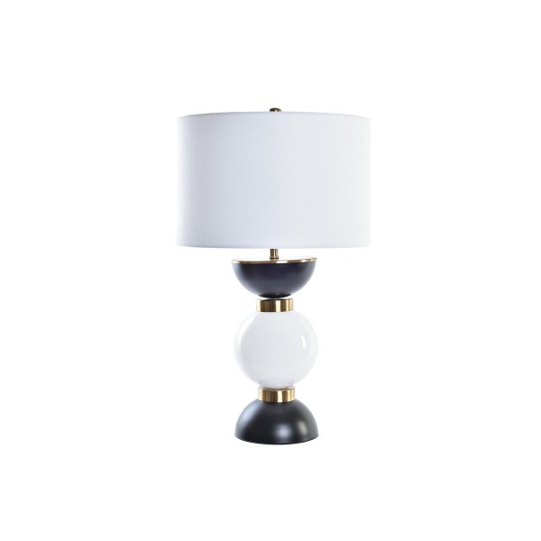 Επιτραπέζιο Φωτιστικό DKD Home Decor Μαύρο Χρυσό Λευκό 220 V 50 W Σύγχρονη (41 x 41 x 73 cm)
