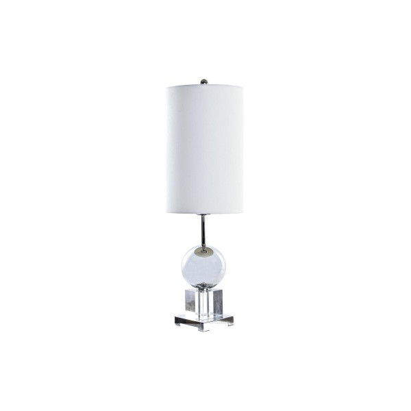 Επιτραπέζιο Φωτιστικό DKD Home Decor Ασημί Λευκό 220 V 50 W Σύγχρονη (25 x 25 x 78 cm)