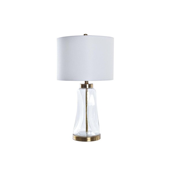 Επιτραπέζιο Φωτιστικό DKD Home Decor Χρυσό Διαφανές Λευκό 220 V 50 W Σύγχρονη (36 x 36 x 64 cm)