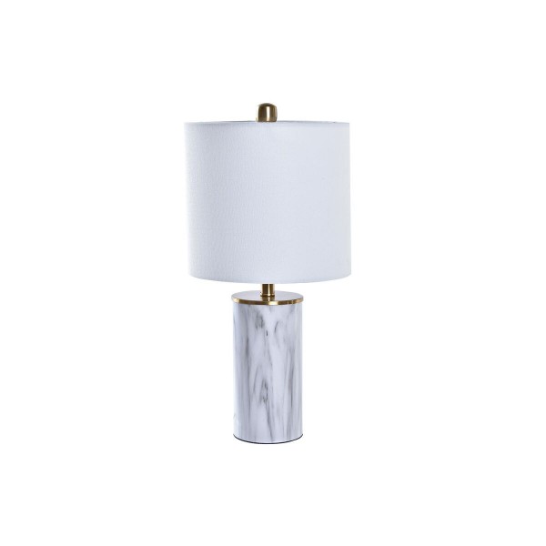 Επιτραπέζιο Φωτιστικό DKD Home Decor Χρυσό Λευκό 220 V 50 W Σύγχρονη (23 x 23 x 47 cm)