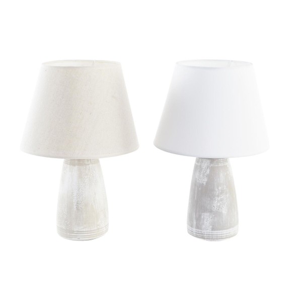 Επιτραπέζιο Φωτιστικό DKD Home Decor Γκρι Μπεζ 220 V 50 W Σύγχρονη (x2) (25 x 25 x 38 cm)