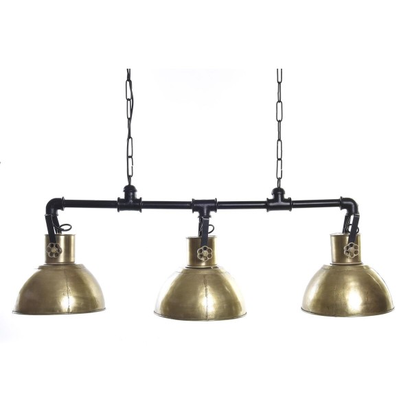 Φωτιστικό Οροφής DKD Home Decor Μαύρο Χρυσό Μέταλλο 50 W (116 x 29 x 42 cm)