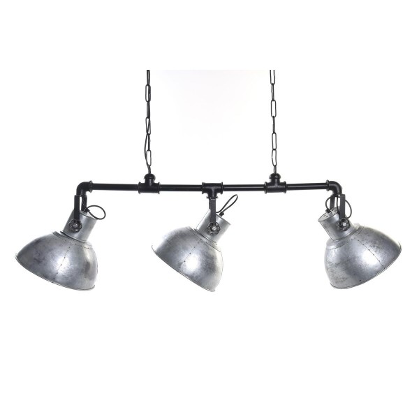 Φωτιστικό Οροφής DKD Home Decor Ασημί Μαύρο 220 V 50 W (122 x 29 x 42 cm)
