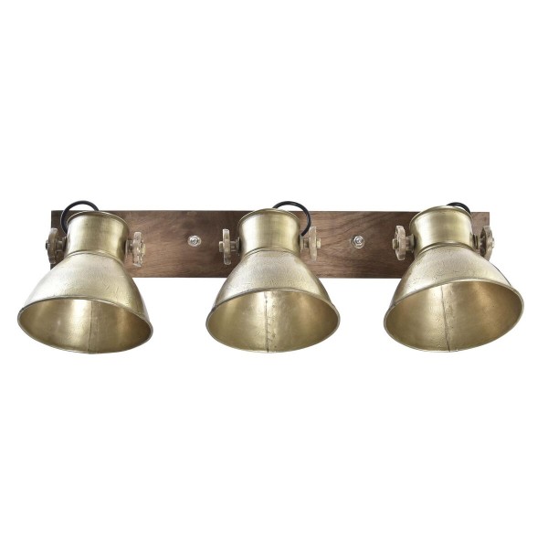 Φωτιστικό Τοίχου DKD Home Decor Χρυσό Μέταλλο Καφέ 220 V 50 W (64 x 17 x 26 cm)