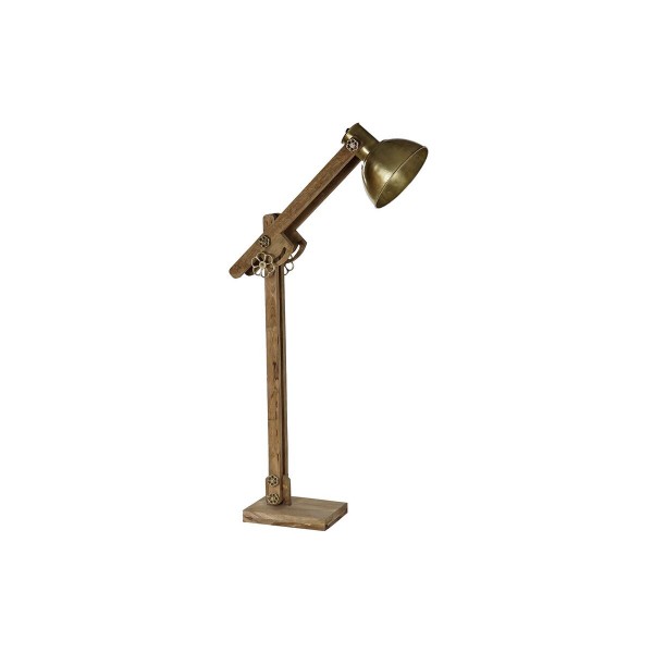 Φωτιστικό Δαπέδου DKD Home Decor Χρυσό Μέταλλο Καφέ Loft (85 x 25 x 140 cm)