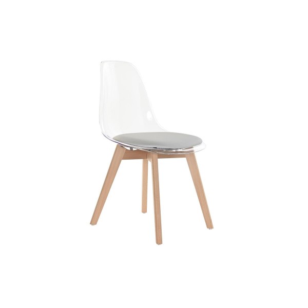 Καρέκλα Τραπεζαρίας DKD Home Decor Γκρι Ξύλο Πολυανθρακικό (54 x 47 x 81 cm)