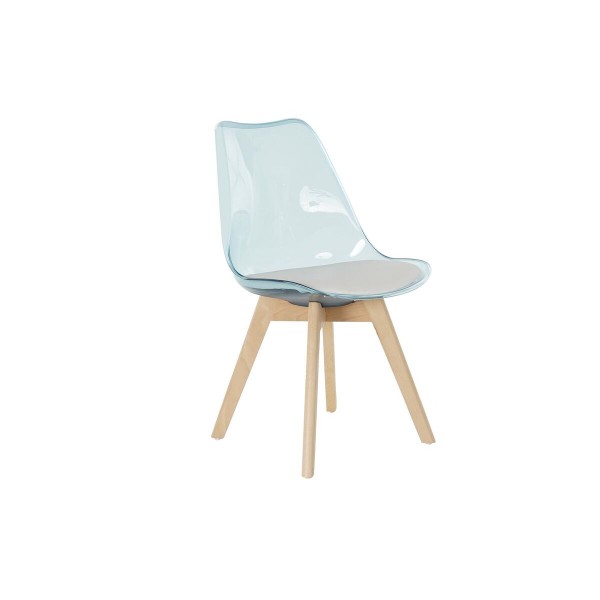 Καρέκλα Τραπεζαρίας DKD Home Decor Φυσικό Μπλε Λευκό PVC Σημύδα (54 x 47 x 81 cm)