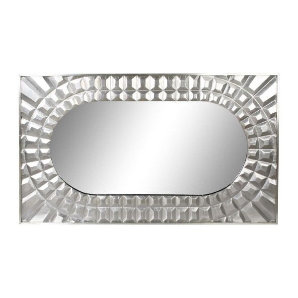 Τοίχο καθρέφτη DKD Home Decor Ασημί Ξύλο από Μάνγκο (154 x 4 x 92 cm)