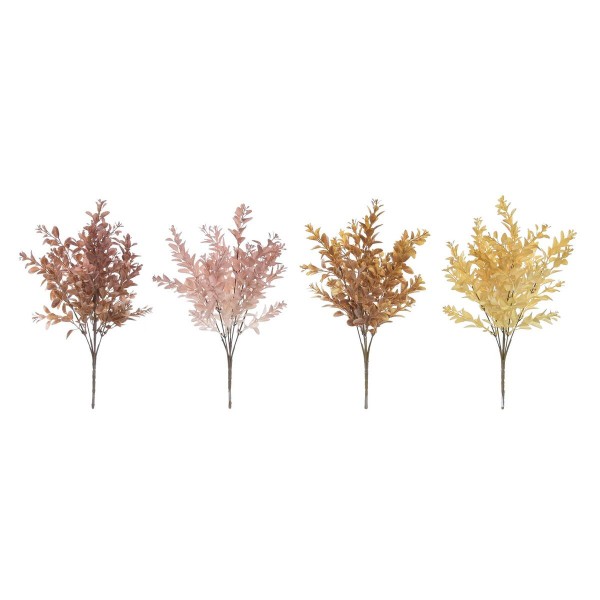 Ανθοδέσμες DKD Home Decor πολυεστέρας Καφέ Πορτοκαλί Κίτρινο Ανοιχτό Ροζ (11 x 11 x 37 cm) (4 Μονάδες)