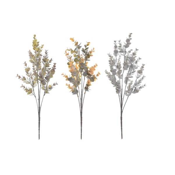 Ανθοδέσμες DKD Home Decor πολυεστέρας Πορτοκαλί Πράσινο Ανοιχτό καφέ PE (10 x 10 x 47 cm) (3 Μονάδες)