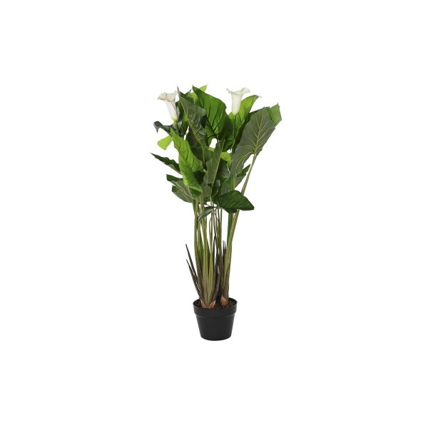 Διακοσμητικό Φυτό DKD Home Decor Λευκό Πράσινο PE Κρίνα (50 x 50 x 100 cm)