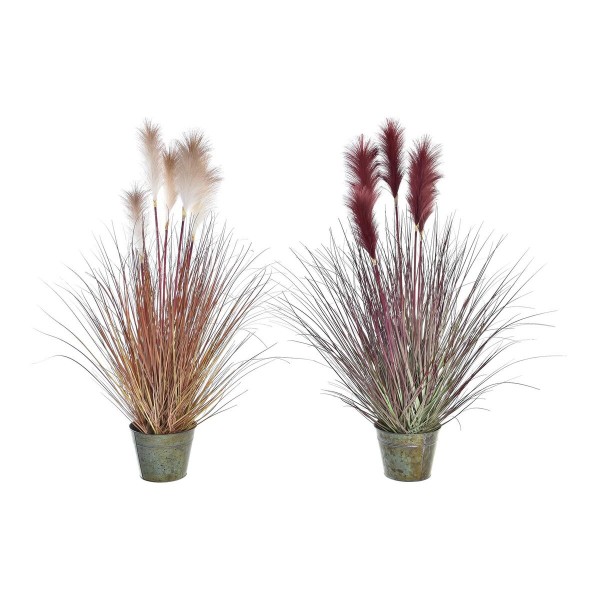 Διακοσμητικό Φυτό DKD Home Decor Πορτοκαλί Βουργουνδίας PE (20 x 20 x 90 cm) (x2)