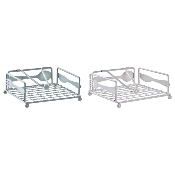 Θήκη για Χαρτοπετσέτες DKD Home Decor Matt Μέταλλο (x2) (18 x 18 x 7 cm)
