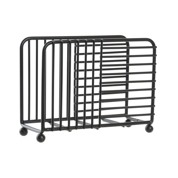 Θήκη για Χαρτοπετσέτες DKD Home Decor Πλέγμα Μαύρο Μέταλλο (15,5 x 6,5 x 11,5 cm)