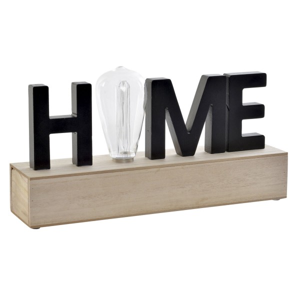 Φωτεινή διακόσμηση DKD Home Decor Home Φυσικό Ξύλο MDF (34 x 8 x 17,5 cm)