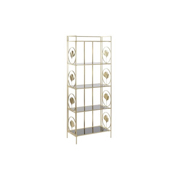 Ράφια DKD Home Decor Κρυστάλλινο Χρυσό Μέταλλο (60 x 32 x 161,5 cm)