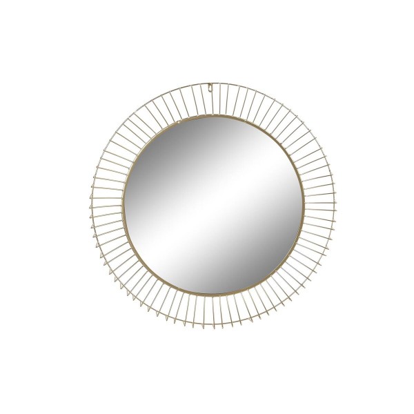 Τοίχο καθρέφτη DKD Home Decor Καθρέφτης Χρυσό Μέταλλο (80 x 8 x 80 cm)