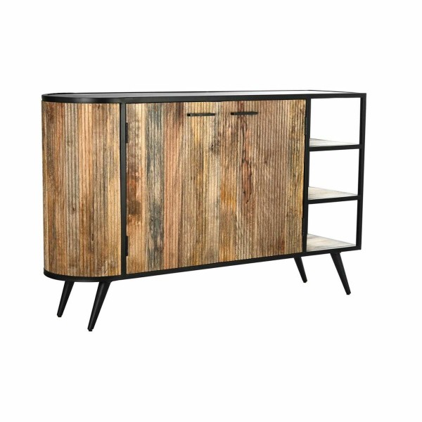 Σκευοθήκη DKD Home Decor Καφέ Μαύρο Μέταλλο Ξύλο από Μάνγκο