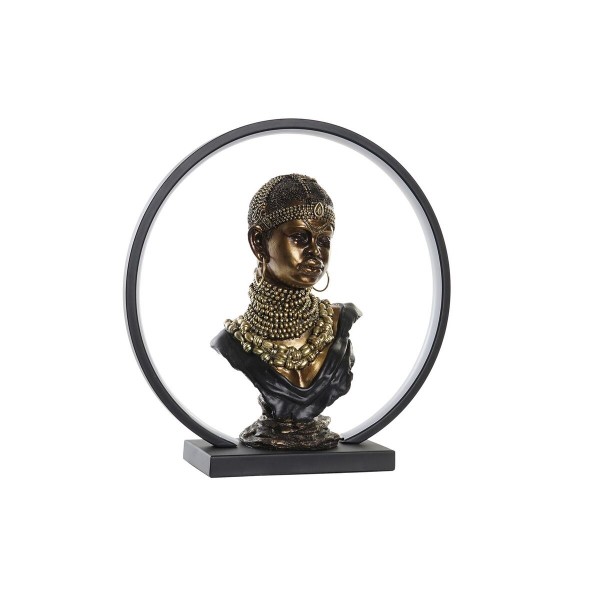 Φωτεινή διακόσμηση DKD Home Decor Ρητίνη Αφρικάνα (35,5 x 11 x 36 cm)