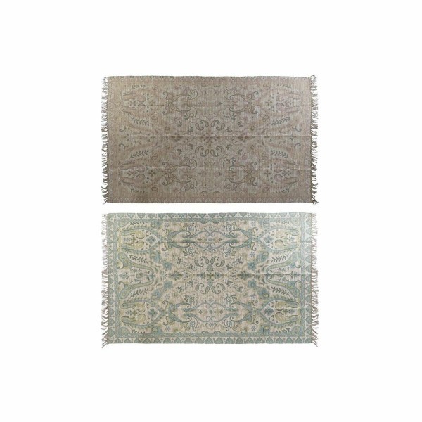 Χαλί DKD Home Decor Κόκκινο Πράσινο Άραβας (200 x 290 x 0,5 cm) (x2)