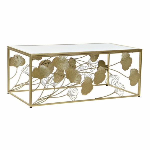 Τραπεζάκι Καφέ DKD Home Decor Καθρέφτης Μέταλλο (110 x 60 x 46 cm)