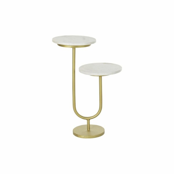 Βοηθητικό Τραπέζι DKD Home Decor Χρυσό Μέταλλο Μάρμαρο (45 x 27 x 63 cm)