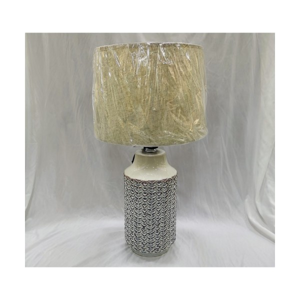 Επιτραπέζιο Φωτιστικό DKD Home Decor Πορσελάνη Μπεζ Τυρκουάζ πολυεστέρας Λευκό 220 V 50 W Ανατολικó (32 x 32 x 60 cm) (x2)