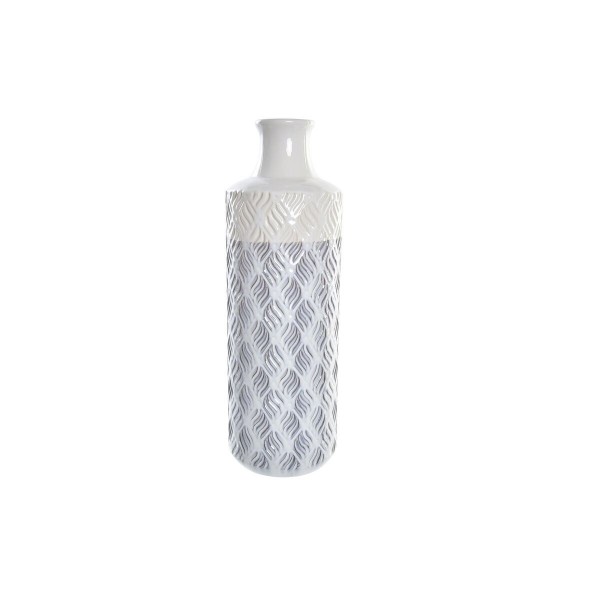 Βάζο DKD Home Decor Πορσελάνη Μπλε Δίχρωμα Μεσογείακός (15 x 15 x 46 cm)