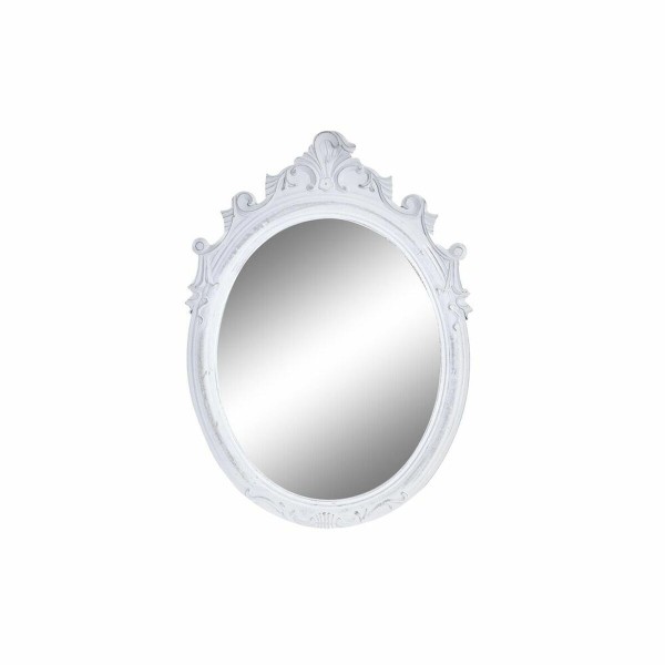 Τοίχο καθρέφτη DKD Home Decor MDF Λευκό (50 x 2 x 70 cm)