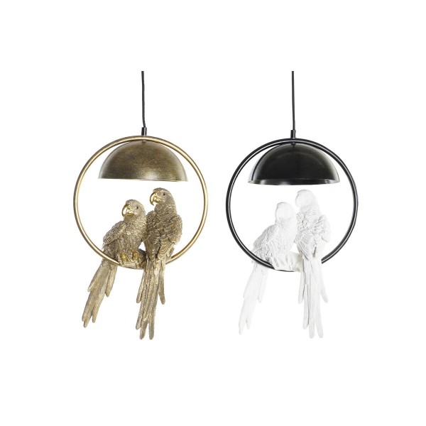 Φωτιστικό Οροφής DKD Home Decor Χρυσό Λευκό 220 V 50 W (29,5 x 22 x 44,5 cm) (x2)